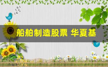 船舶制造股票 华夏基金代码(船舶制造股票 华夏基金代码)_https://www.taocizhiliang.com_效果图_第1张
